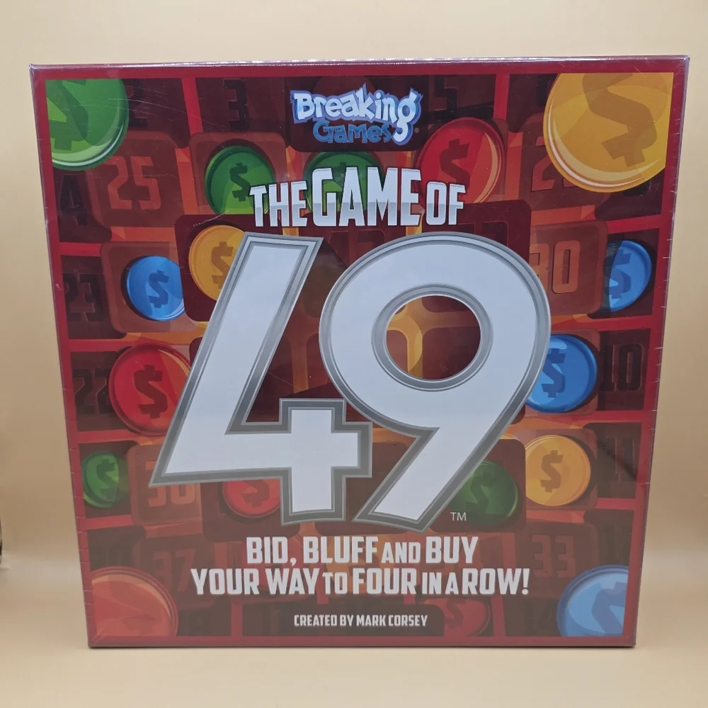 The Game of 49 Strategic Board Game Ages 10+ 2-5 Players Breaking Games